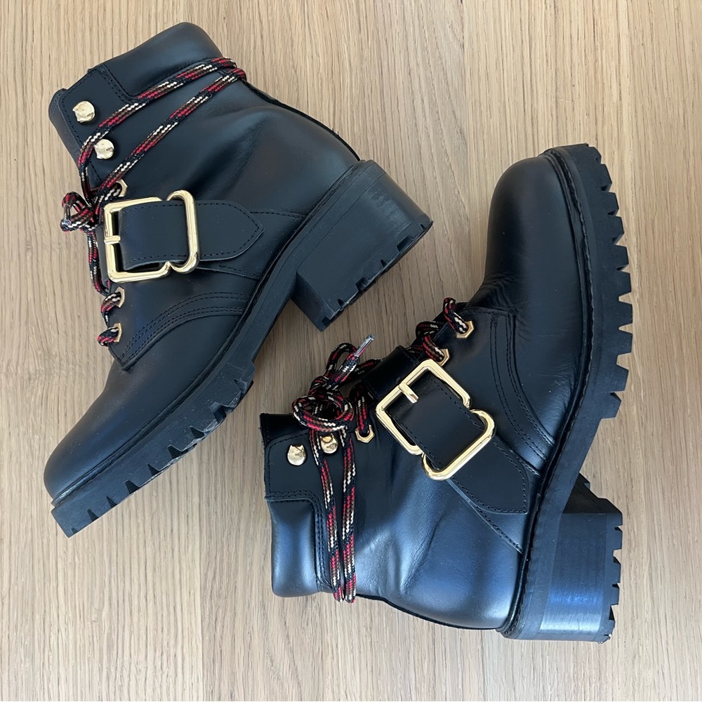SANDRO High top leather boots